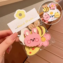 Set of 5 Cute Cartoon Hair Clips - Gentle and Reusable Bangs Accessories (A)
