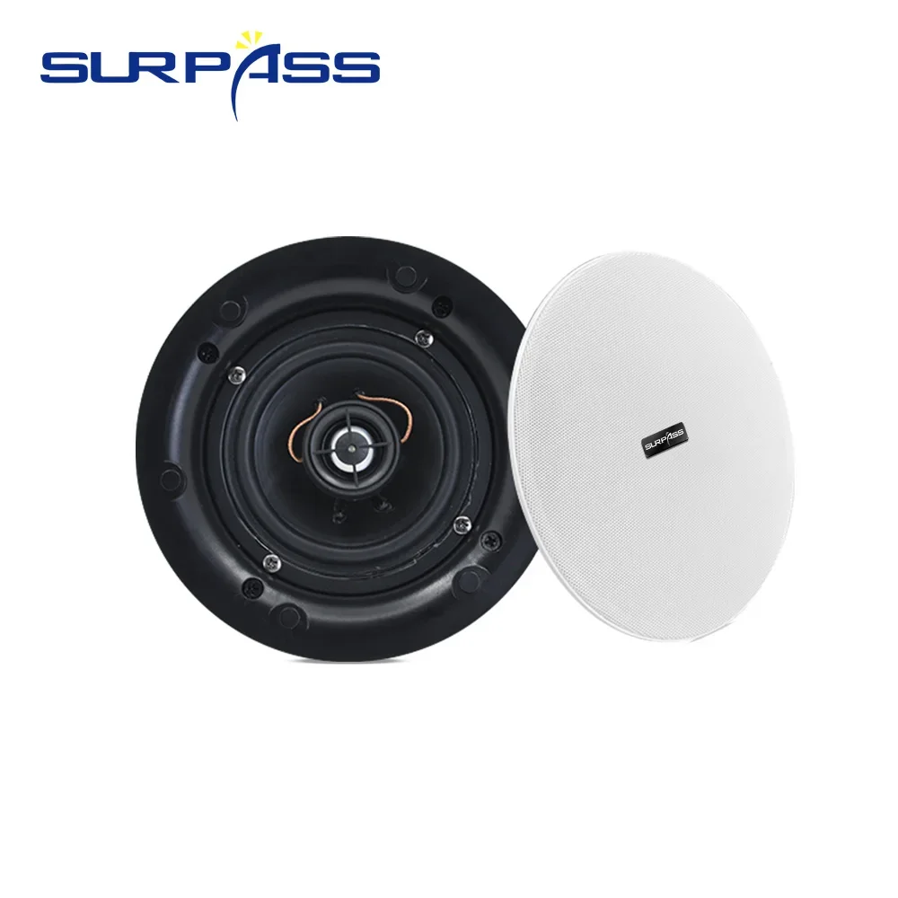 Home Theater Ceiling Speaker 4inch 20W Passive Coaxial 2-way Audio Sound System Frameless Music Loudspeaker bluetooth speaker,wall ceiling speaker