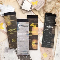 JIANWU Manchester City Memory Series Vintage Film Strip Memo Pad Creative DIY Junk Journal Material Collage Stationery 1