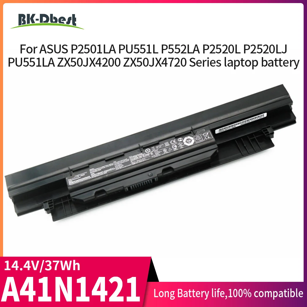 BK-Dbest A41N1421 Аккумулятор для ноутбука ASUS P2420LJ P2520 P2501LA P2520SA P2520LA P2430UA P2530UA P2430UJ PU451LD PU551LD