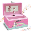 Magical Unicorn Jewelry Box, Spinning Unicorn with Jewelry Drawer, Small Rectangular, Square Jewelry Box 5