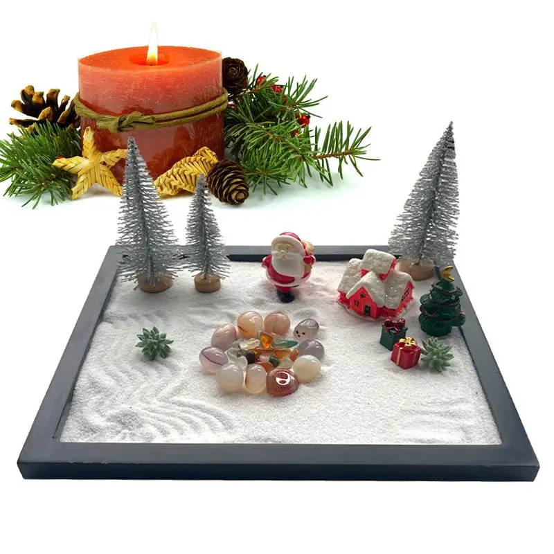 

Миниатюрные рождественские украшения, миниатюрное ландшафтное украшение для мебели, обеденный стол, Декор для дома, отеля, рабочего стола