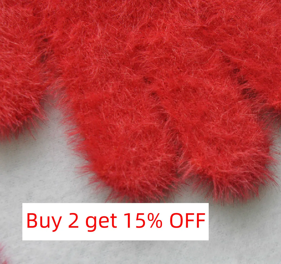 3-6 Years Old Winter Gloves for Child Solid Imitation Mink Hair Five Fingers Mittens Kindergarten Keep Warm Soft Knitting Glove