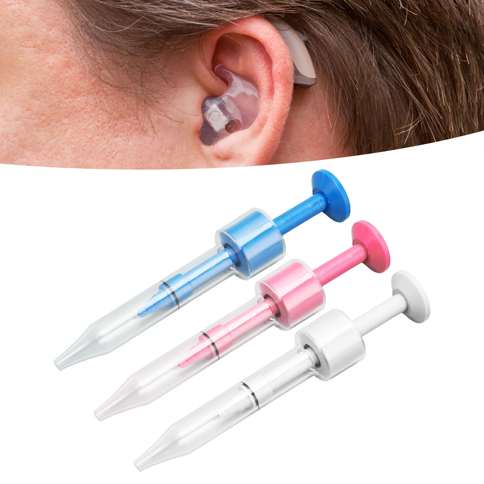 Earmold Injector Earmold Syringe Ear Impressions Taking Earmold Injector Professional PP Ear Prints Syringe Sampling Tool 3.5mm 3