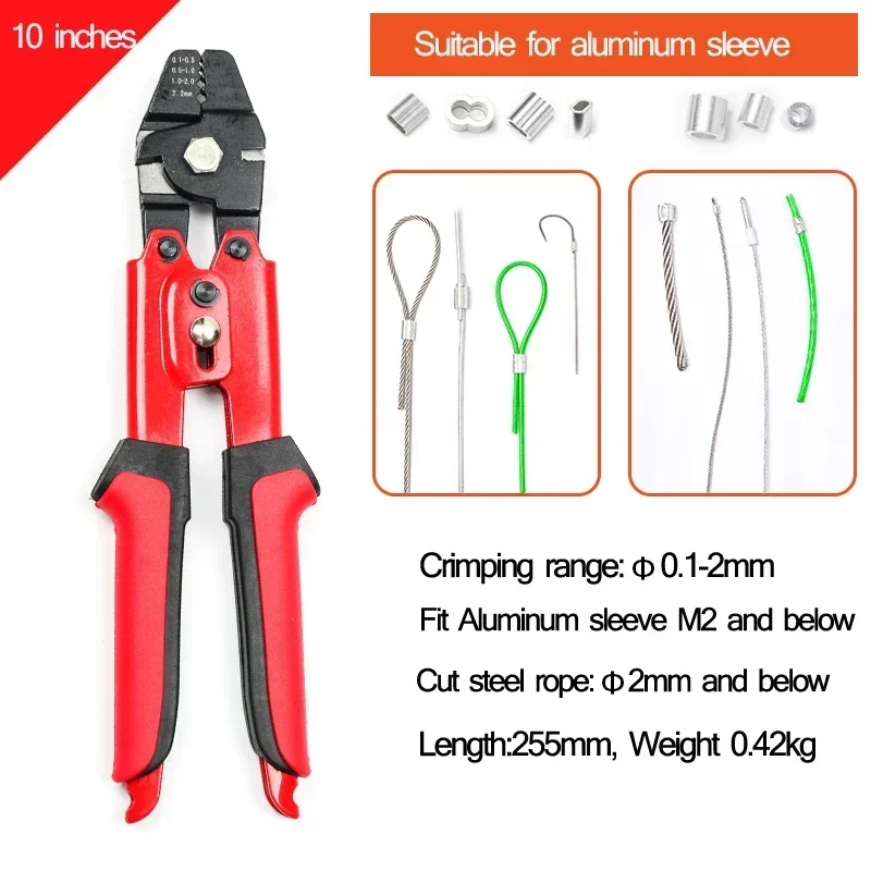 25 Manicotti A Crimpare In Alluminio 2mm - Per Cavi D'Acciaio, Ghiera Tonda, Altezza 7mm - Foto 10