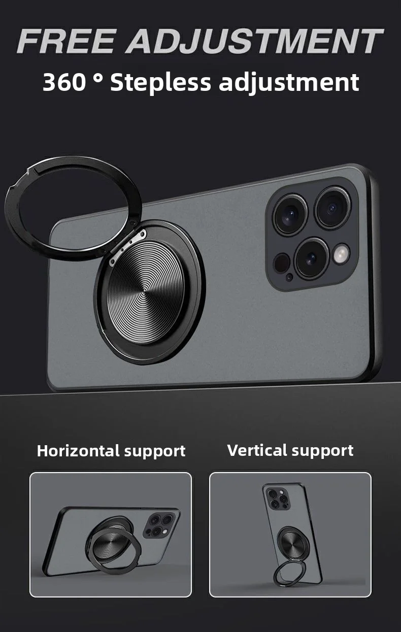 Enhanced Magnetic Ring Stand Protective Hard Case – Sleek and Durable Back Cover Shell