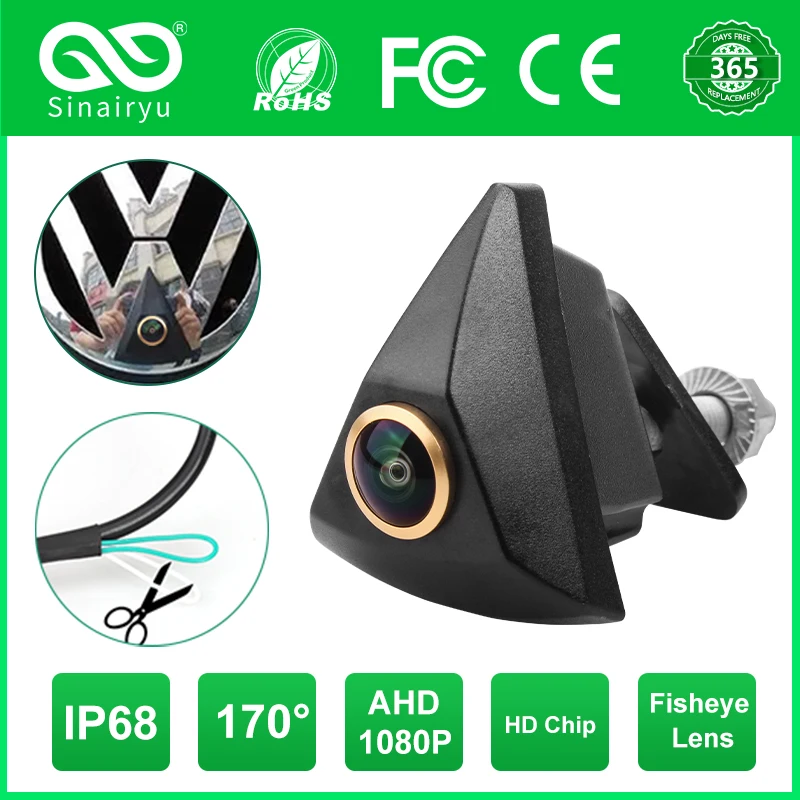 

CCD AHD 1080P Автомобильная камера с логотипом Переднего Вида Для VW Transporter T4 T5 Passat CC B5 B6 Golf 4 5 6 Polo Jetta камера Bora Touran Caddy