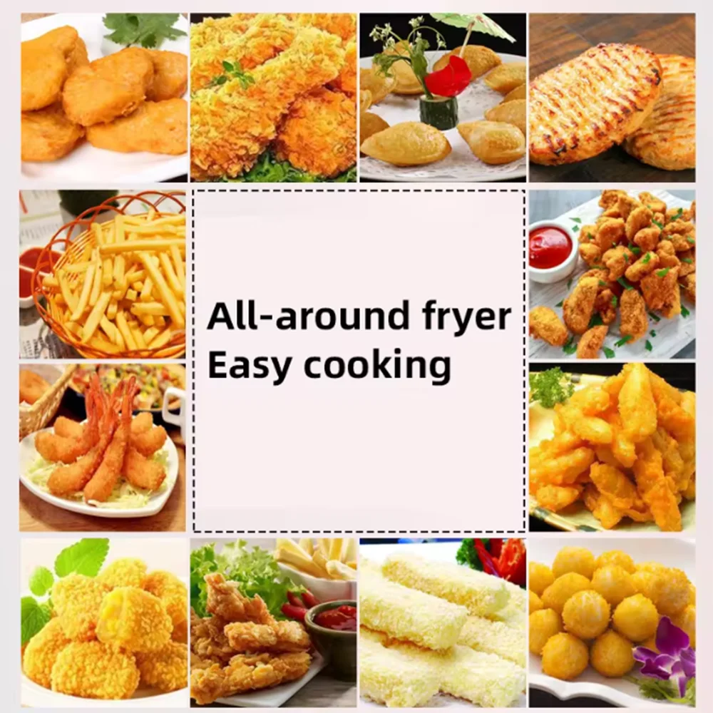14L stainless steel commercial electric deep fryer single cylinder smokeless chicken leg fryer gas version ﻿