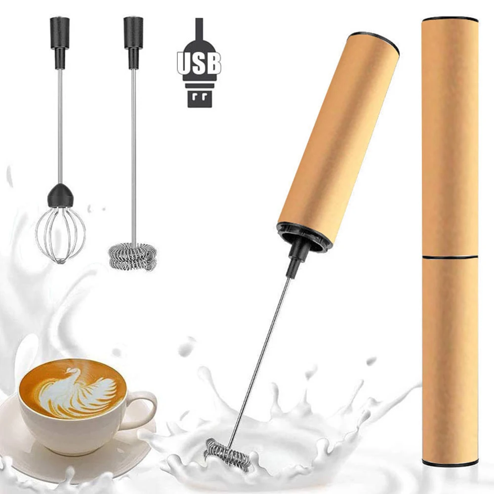 Mini Milk Frother Handheld Foam Maker For Lattes Whisk Coffee Cappuccino Frappe Matcha Hot Chocolate Egg Beater Drink Mixer