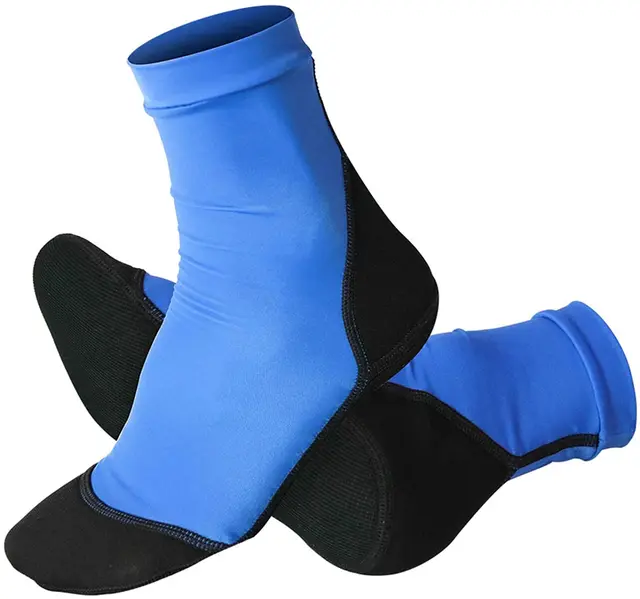 Neoprene Fin Socks for Sand Beach Volleyball Soccer Thin Polyester Uppers 1.5mm Neoprene Soles Sun Protection Water Shoes Neoprene Fin Socks for Sand Beach Volleyball Soccer Thin Polyester Uppers 1.5mm Neoprene Soles Sun Protection Water Shoes