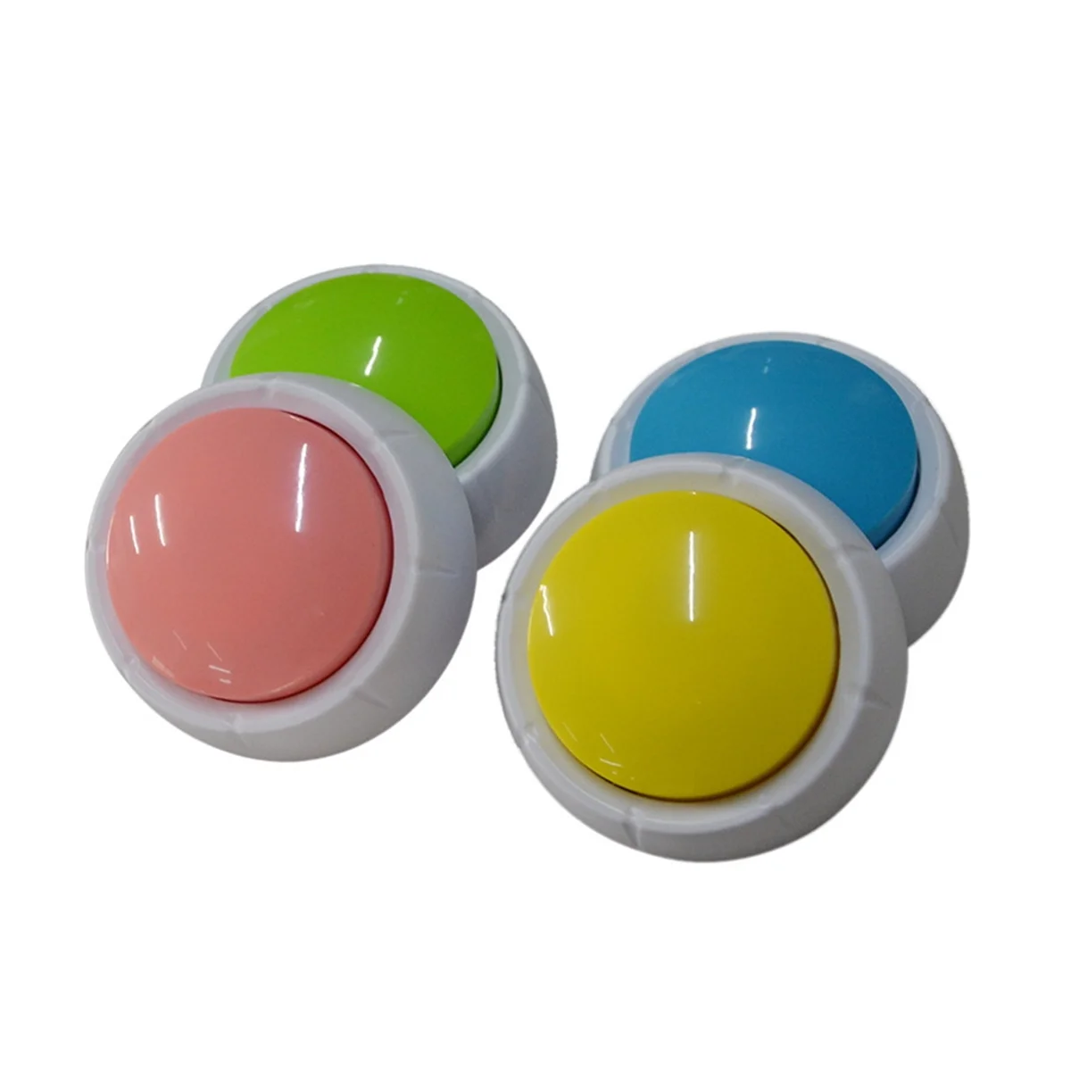 WOTT Squeeze Sound Box Music Box Recordable Voice Sound Button Party Supplies Communication Buttons Buzzer Sounding Pink