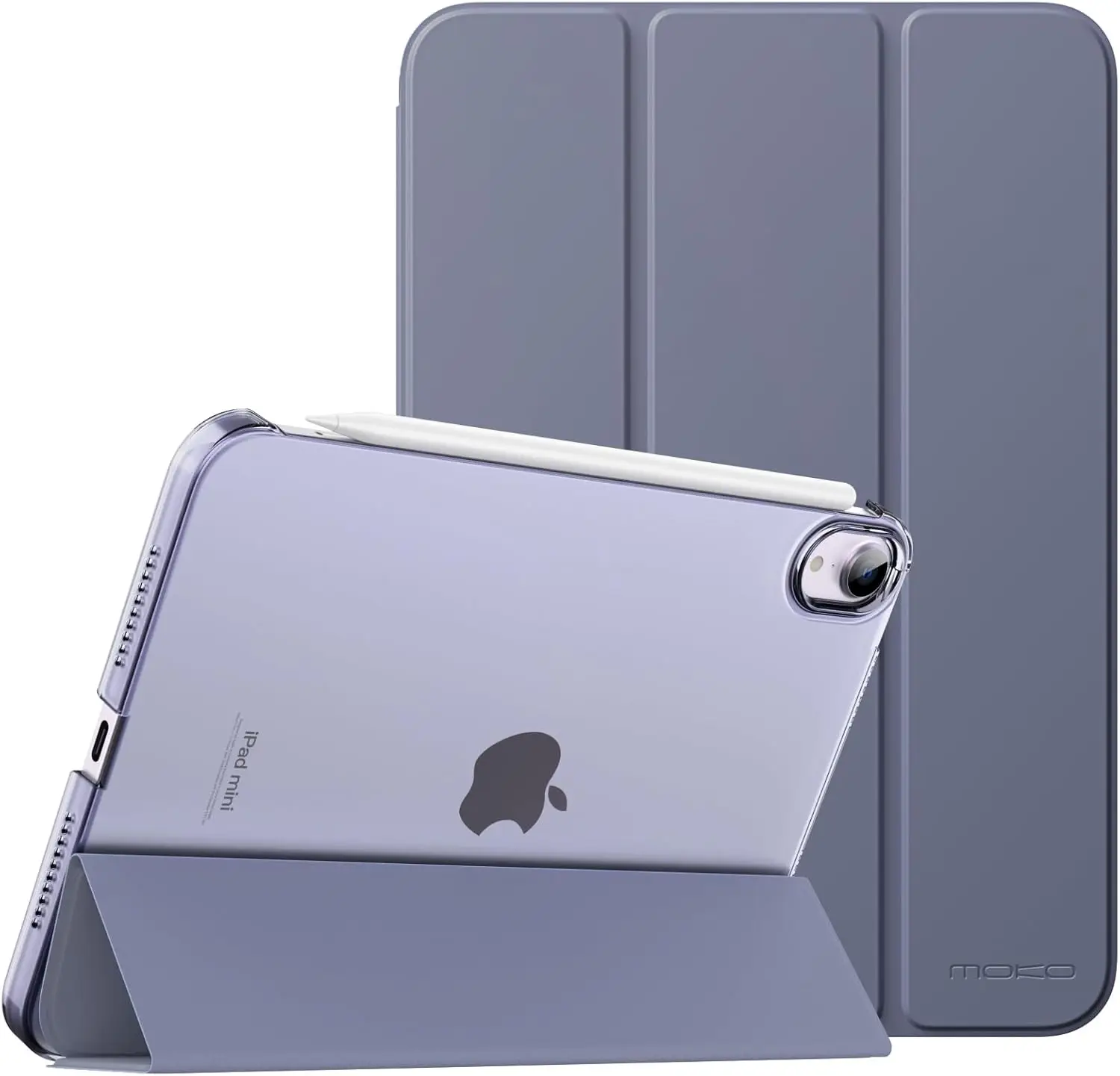 Sleek Slim Stand Case with Translucent Hard PC Back and Auto Wake/Sleep Feature