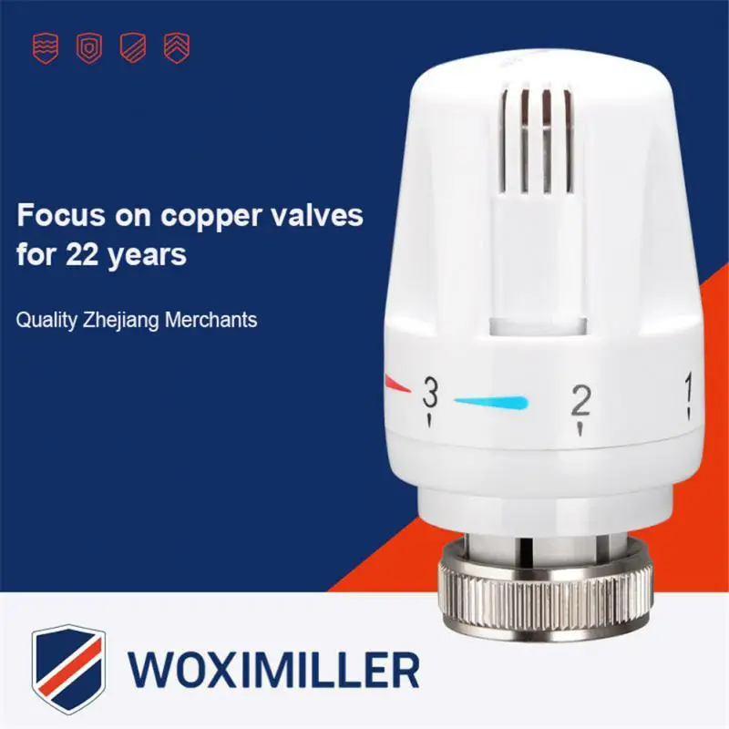 1/5pcs Radiator Thermostatic Control Valve Adjustable Floor Heating Temperature Control Thermostat Valve  For Heating System M30