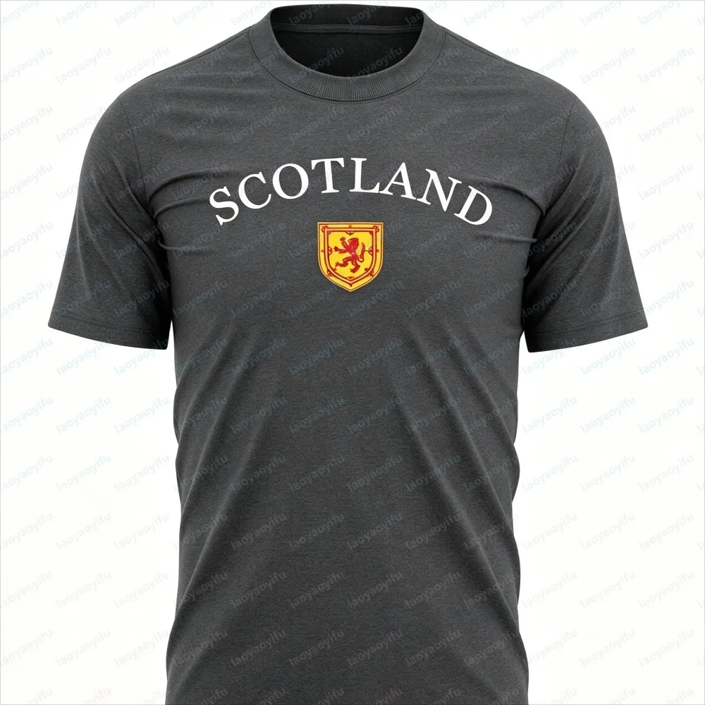 Scottish Patriotic Vintage Summer Football T-Shirt