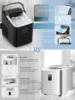 Ice Maker  , 2 Sizes of Bullet Ice, Portable Maker Machine Self-Cleaning, Ready in 6 Mins, Ice Scoop & Ba 6