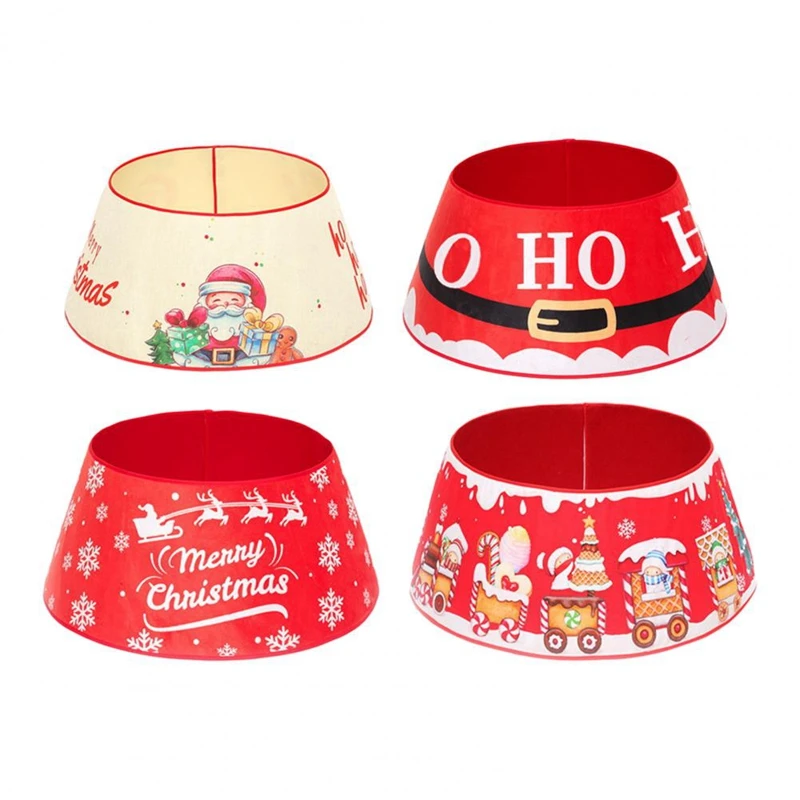 

Рождественская елка Декор объемный базовый чехол юбка красочный орнамент мультфильм для дома Рождественская юбка для елки