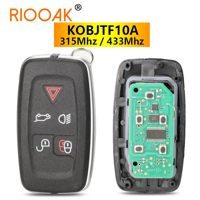 315/433Mhz Remote Key Fob Control Key 5 Buttons For Land Rover LR4 Range Rover Evoque Sport KOBJTF10A