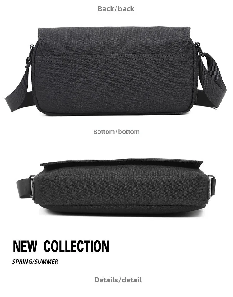 Stylish Crossbody Messenger Bag For Men Simple Solid Casual Design_voghion.com