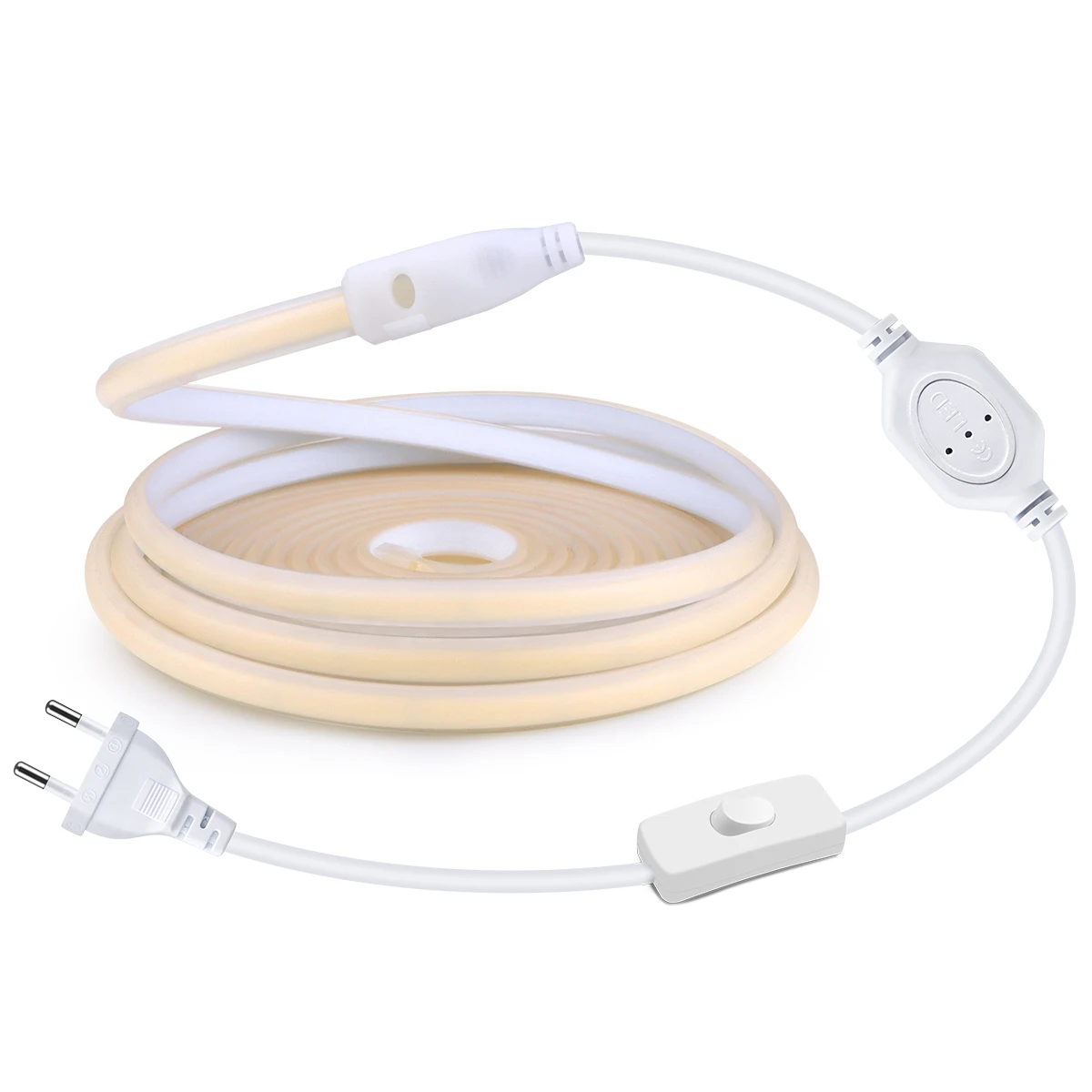 1M-35M 220V 110V COB LED Strip Light RA90 Super Bright 320LEDs/m Flexible Outdoor Lamp Waterproof LED Tape With EU US Power Plug 2