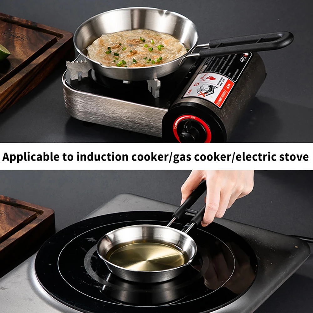 16cm Non-stick Mini Frying Pan Small Egg Pancake Pan For Gas Stove Home Use