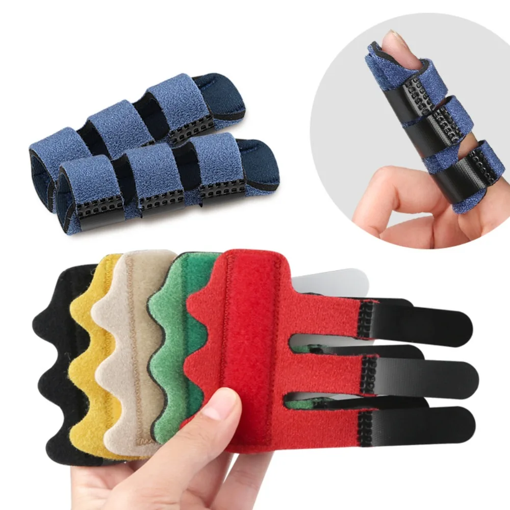 

Finger Straightener Trigger Finger Splint Hand Splint Durable Finger Brace Support Adjustable Colorful