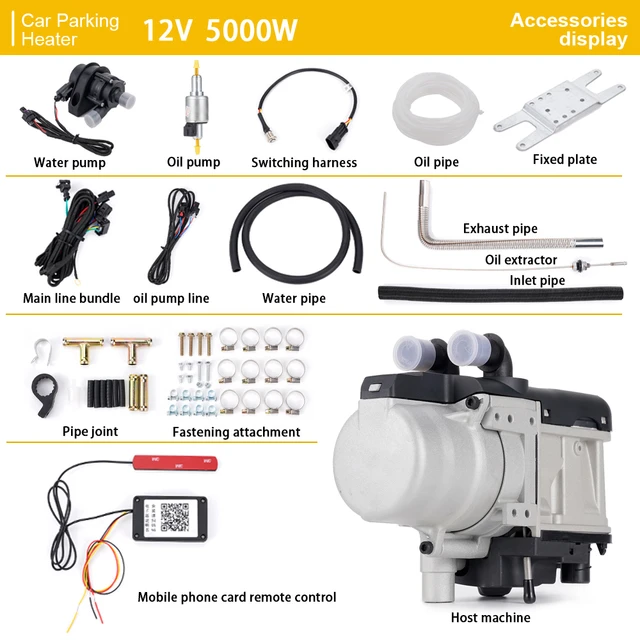 Digital Voice/Digital/Mobile Remote Control 12V 5KW Gasoline