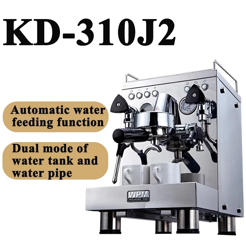

WELHOME WPM Coffee Machine KD-310J2 Water Tank Water Pipe Dual Mode Small Italian Semi-automatic Home Commercial Coffee Machine