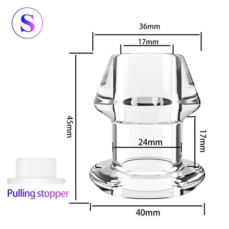 5 Sizes Hollow Butt Plugs Anal Plug/Dilator/Tunnel/Cleaning/Expansion/Masturbator/Shower Enema Prostate Massager Intimate Goods
