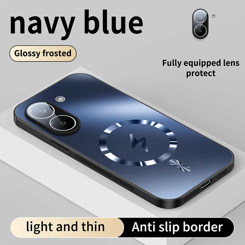 Glittering Magnetic Heat Dissipation Case with Lens Film Protection
