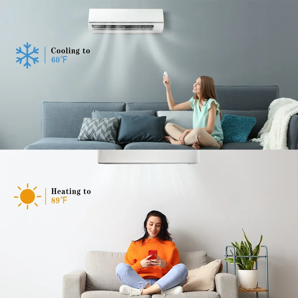 9000btu 48v Hybrid Ac Home Appliances AC/DC Hybrid Solar Power Air Conditioner for Home 3
