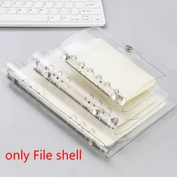 A5 A6 A7 Transparent Notebook Cover Loose-leaf Ring Binder PVC Waterproof Clear Filing Products Folders Office School Stationery