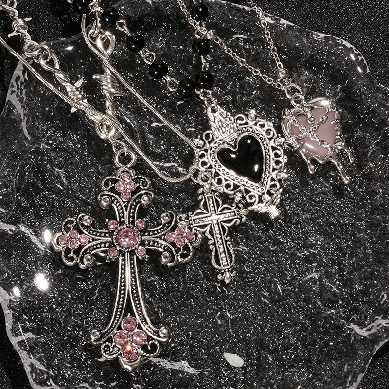 Y2K Sweet Cool Girl Personalized Creative Cross Love