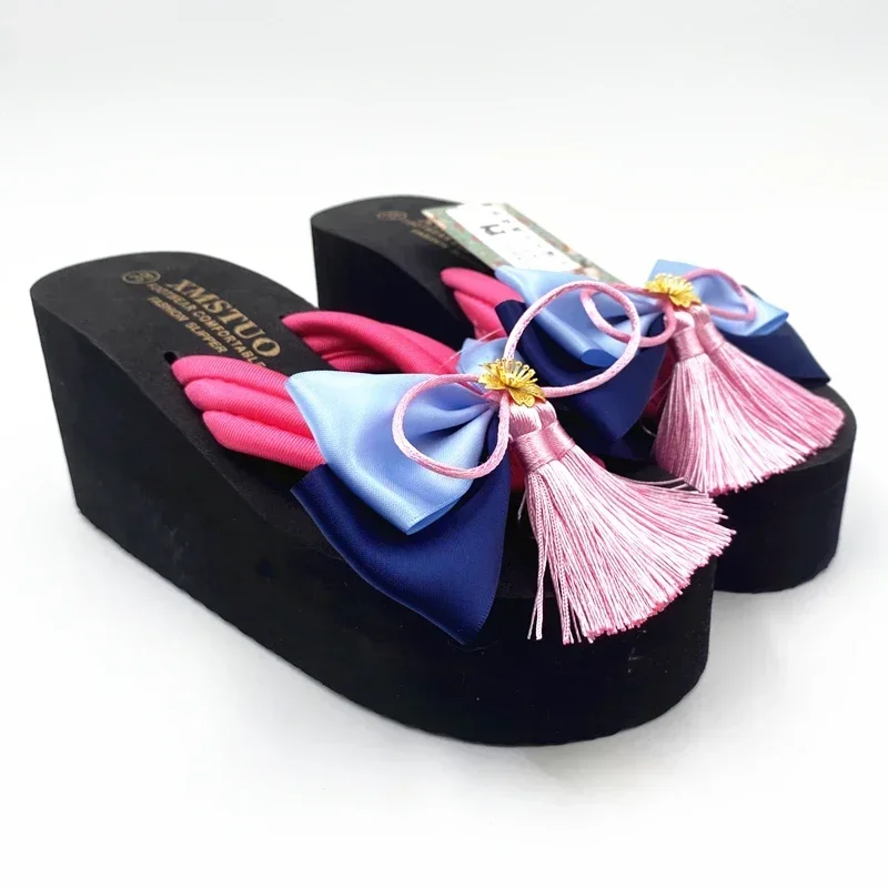 New Game Genshin Impact Kamisato Ayaka Cosplay Shoes Halloween Party Bow Accessories Prop