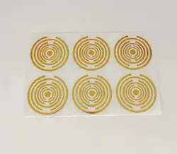 6pcs Golden Copper EMF Shield Stickers (6pcs stickers - 30mm)
