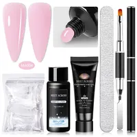 MEET ACROSS 5PCS/SET Extension Gel For Nails Finger Extension Gel Manicure Slip Solution Acrylic Nail Art Varnish DIY Tool 1