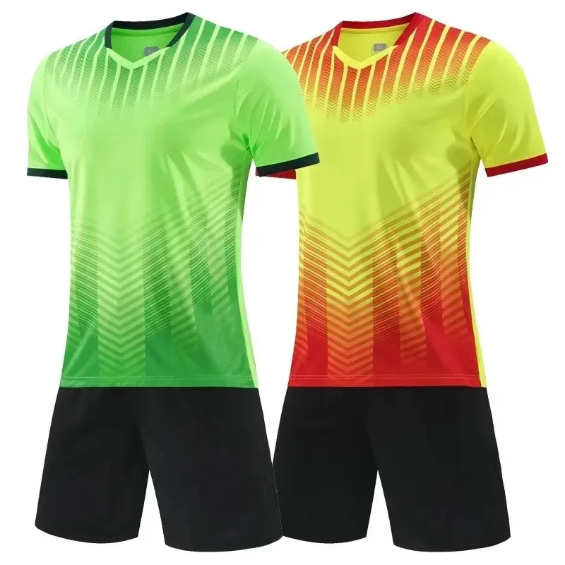 New Style Soccer Jersey for Team and Club Quick Dry Men Football Wear Adult Short Sleeve Training Shirt