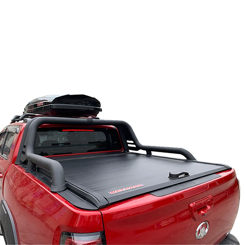 

Pickup Truck Bed Covers 4x4 Accessories Aluminium Roller Lid Shutter Retractable Tonneau Cover For Hilux Revo Ford Ranger