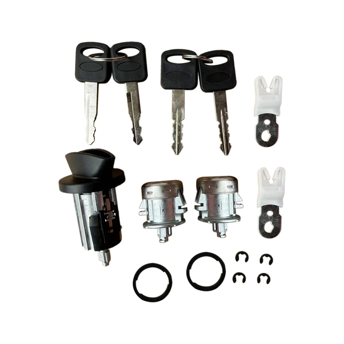 

Цилиндр и ключи автомобильного дверного замка для Ford F150 F350 F2501997-1999 Super Duty 7C3Z1521990A