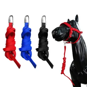 Horse Lead Rope With Silver Iron Large Hook Racing Halters for Leading Training Horses Equipment ﻿
