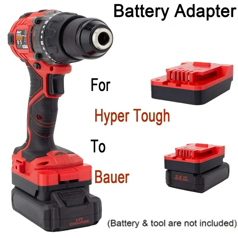 

Battery Converter Adapter For Hyper Tough 20v Lithium to for Bauer 20v Power Cordless Drill Tools (Not include tools &battery)