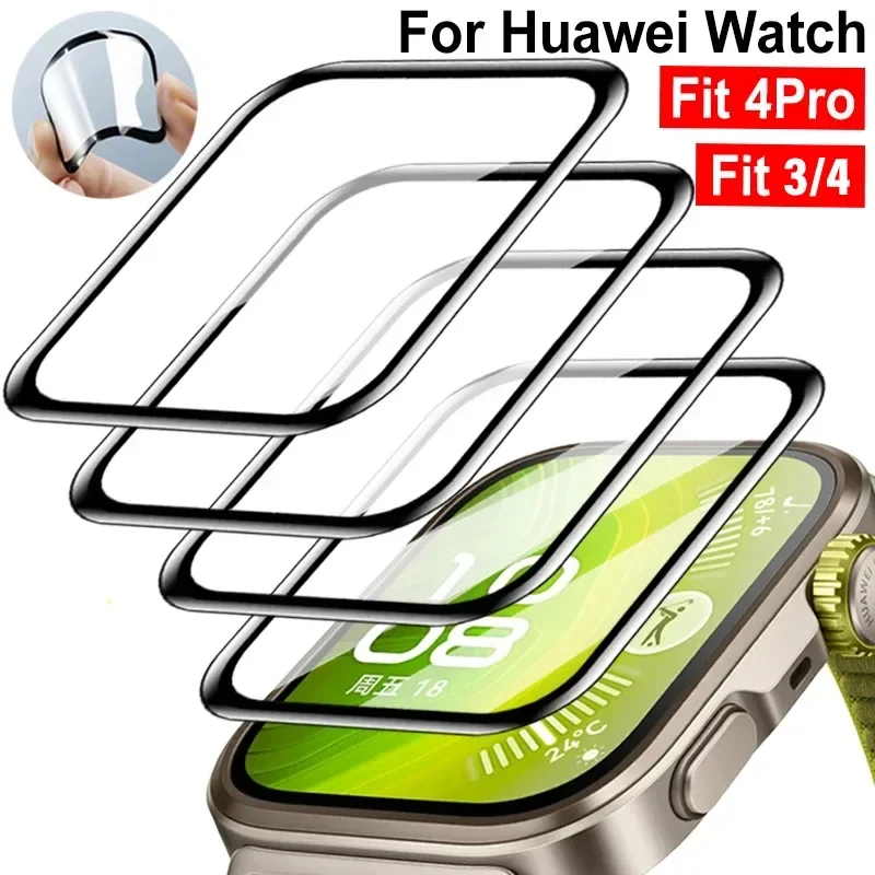 Pack of 1-5 Ultra-Curved Screen Protectors for Huawei Watch Fit Series