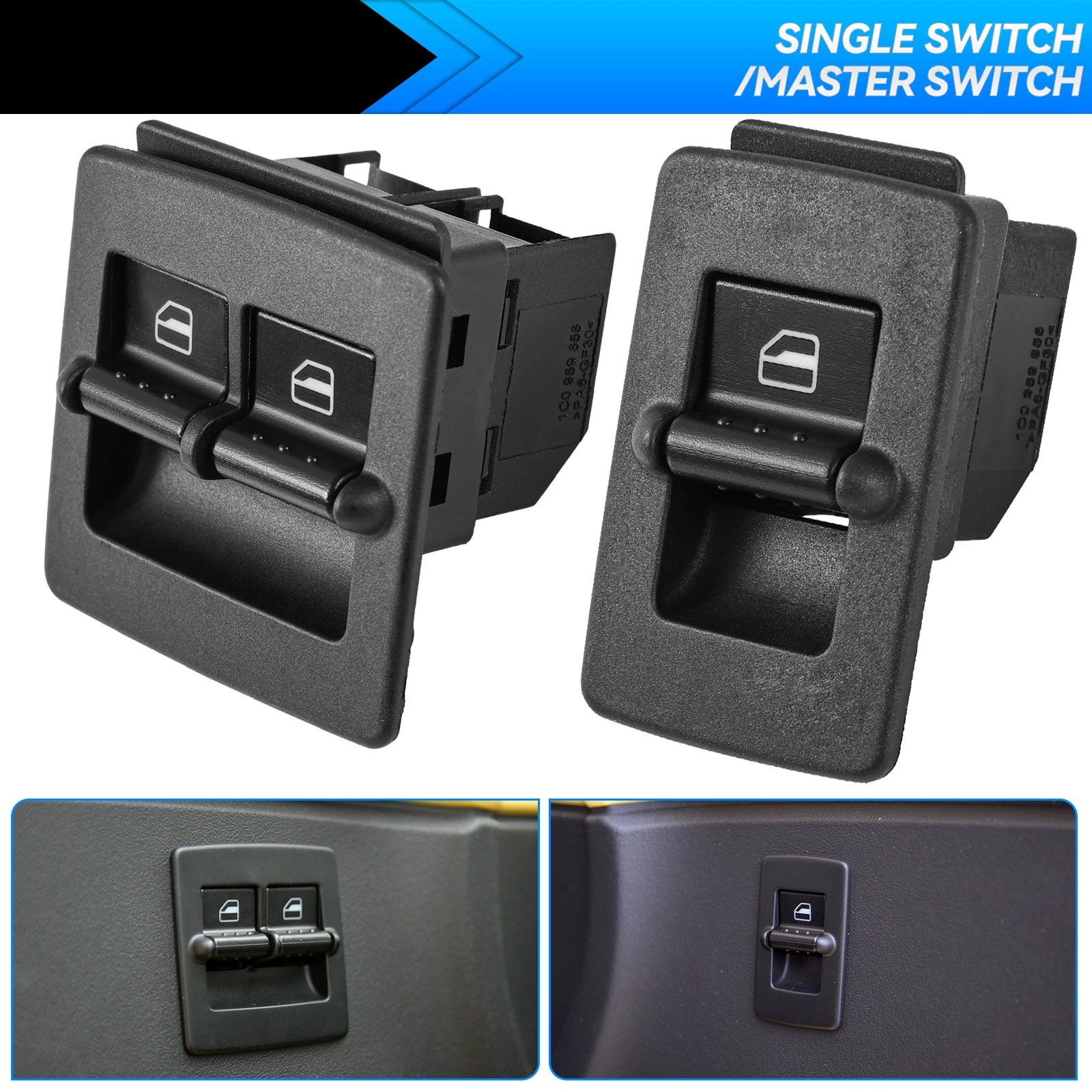 Botonera Elevalunas Para Beetle 1998-2010 1C0959855 1C0959527 Botón Interruptor Ventana Principal Energía Eléctrica (Color : Master Panel