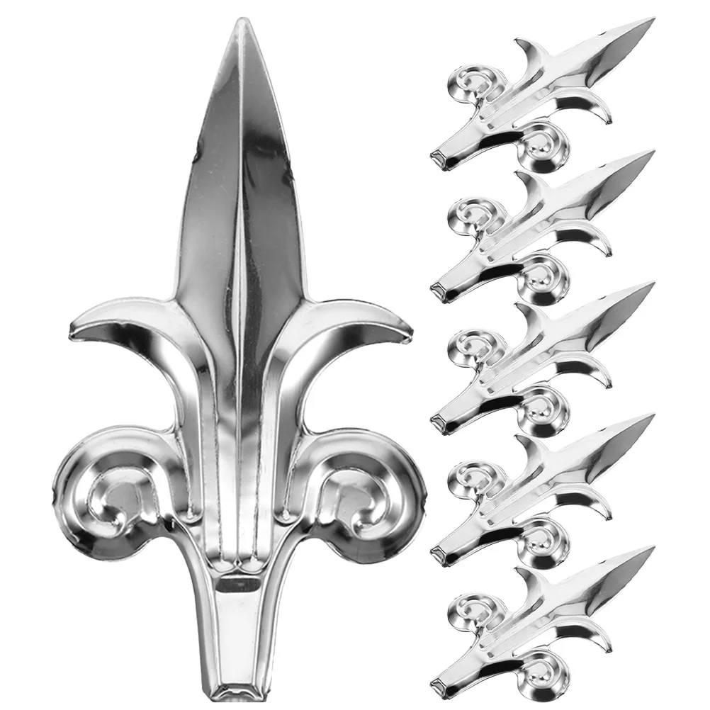 

6 Pcs European Style Bathroom Decorations Fence Post Topper 201 Stainless
