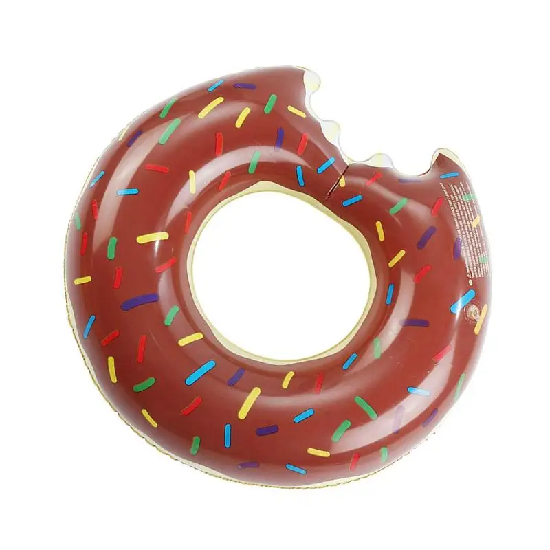 Donut Swimming Ring Inflatable Swimming Pool Beach Toys Portable Supplies PVC Summer Water Mattress Kids Toys