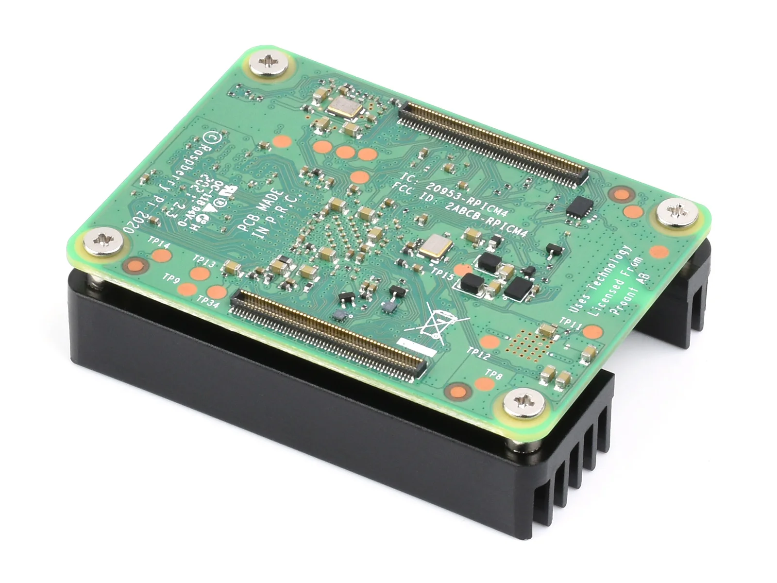 Dedicated Aluminum Heatsink for Raspberry Pi Compute Module 4 CM4 Better Heat DissipationAntenna Notch