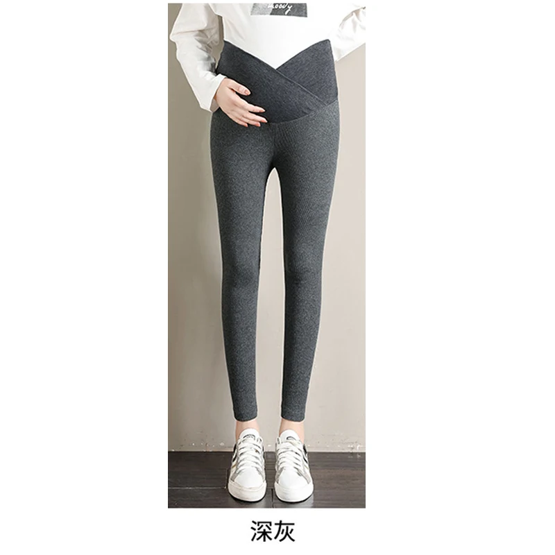 Maternity Leggings Spring Cotton High waist Pants Pregnant Women Clothes 1919/1823