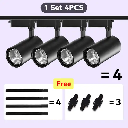 Led Track Light Set Ceiling Lamps Rail Lighting 220V Led Track Lamp Rail Light Spot Light Led Lights for Kitchen Shop Store Home - Image 20
