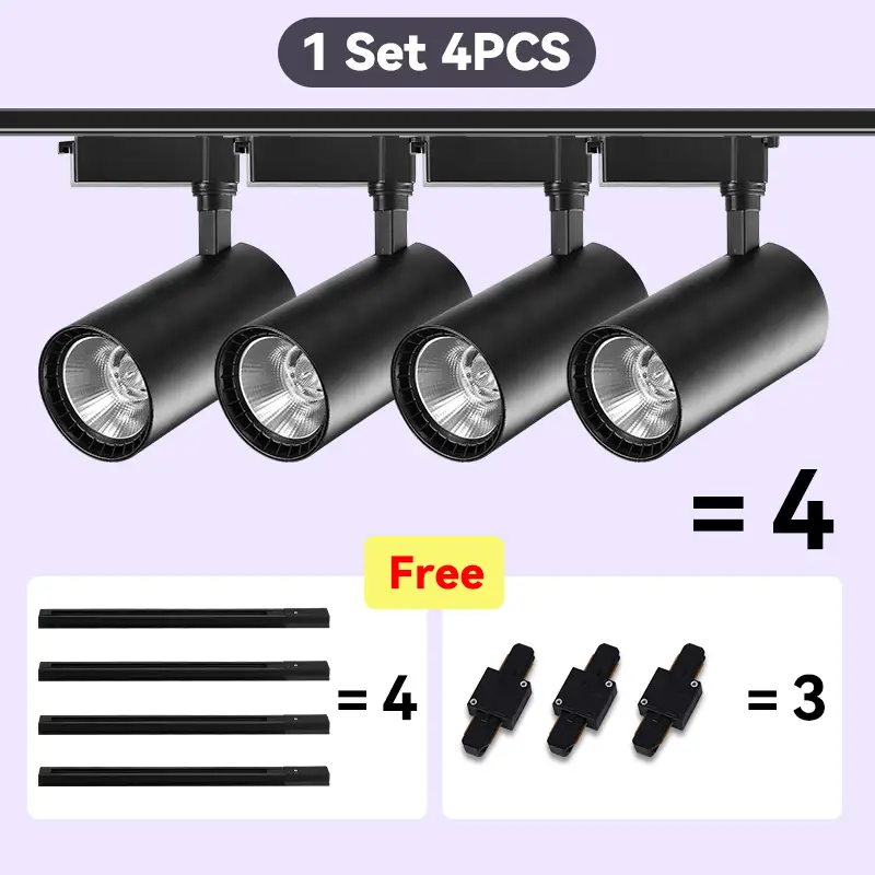 Led Track Light Set Ceiling Lamps Rail Lighting 220V Led Track Lamp Rail Light Spot Light Led Lights for Kitchen Shop Store Home - Image 20