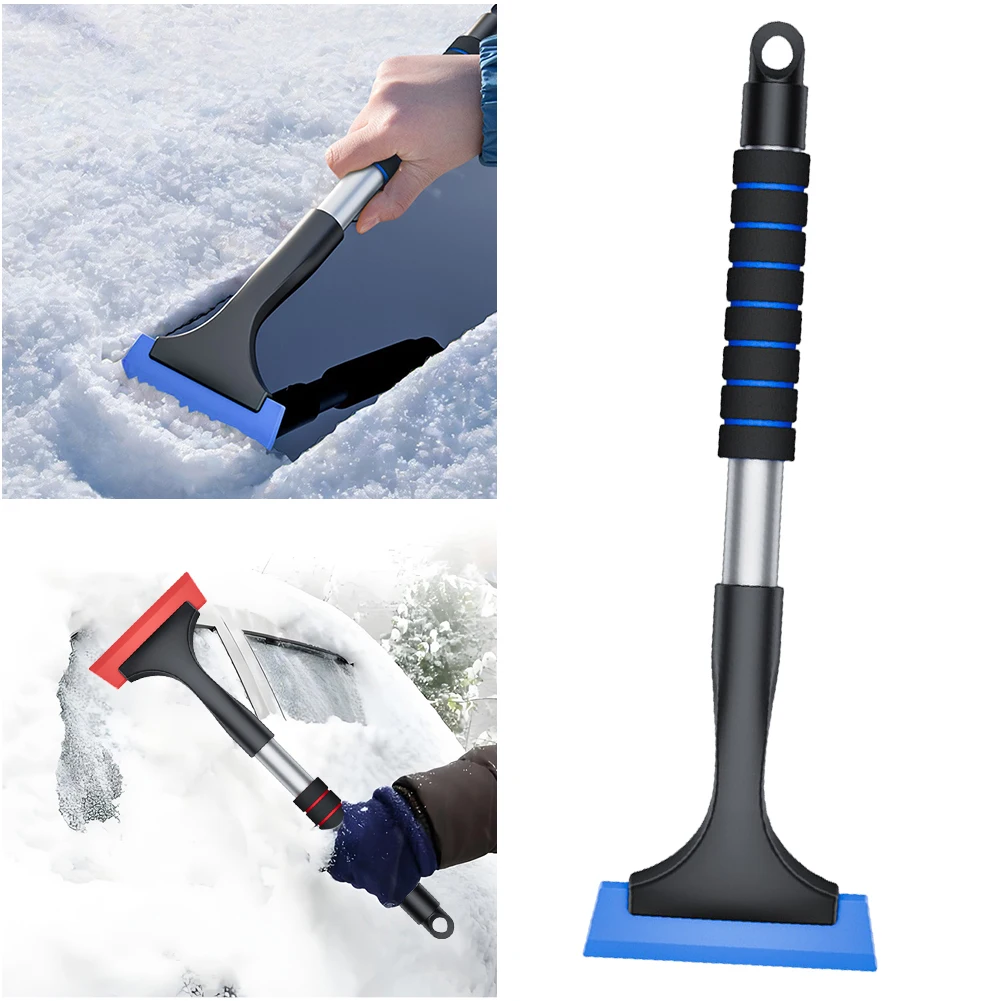 Extendable Ice Scraper snow ice scraper ice deicing tool windshield shovel snow shovel with Sponge Handle Car Snow Scraper Ergonomic Car Window Snow Remover Windscreen Protection Accessories