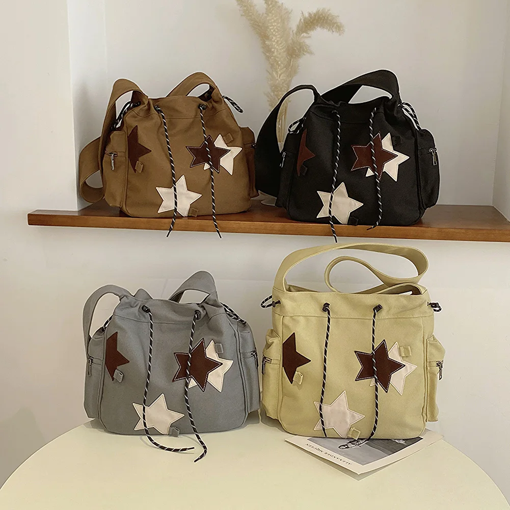LOGO DRAWSTRING SHOULDER BAG